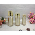 Plastic acrylic cosmetic lotion bottle with double pumps